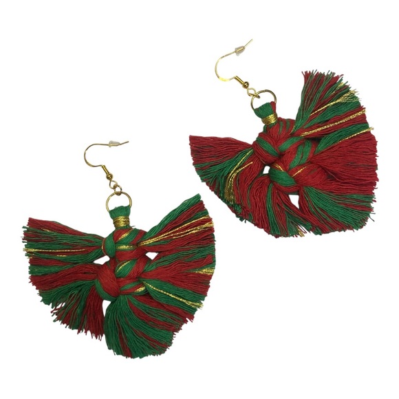 🧑🎄🌲🎉Christmas mMacrame Earrings🧑🎄🎉🎄 - Picture 5 of 5